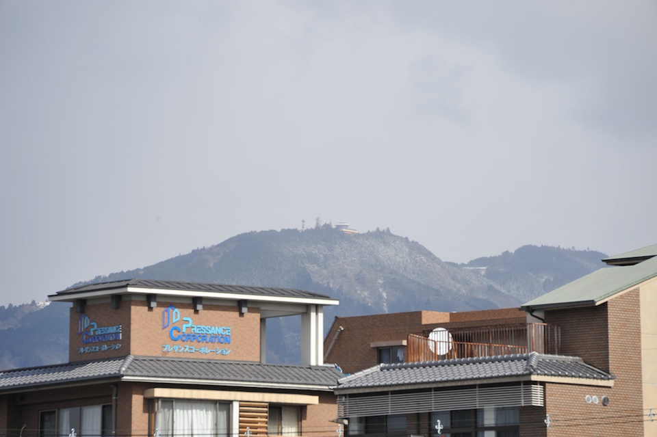 It was relatively clear on the top of Mt Hiei