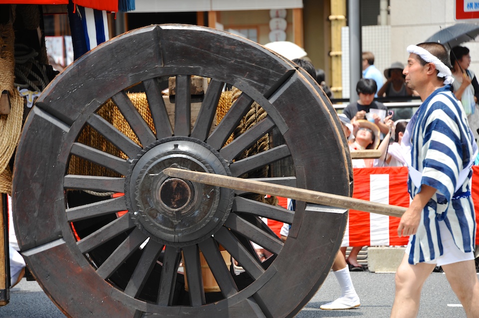 Wheels are also made just of wood with no nails or bolts