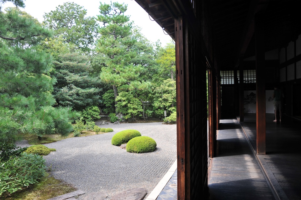 Stepping out into the gardens