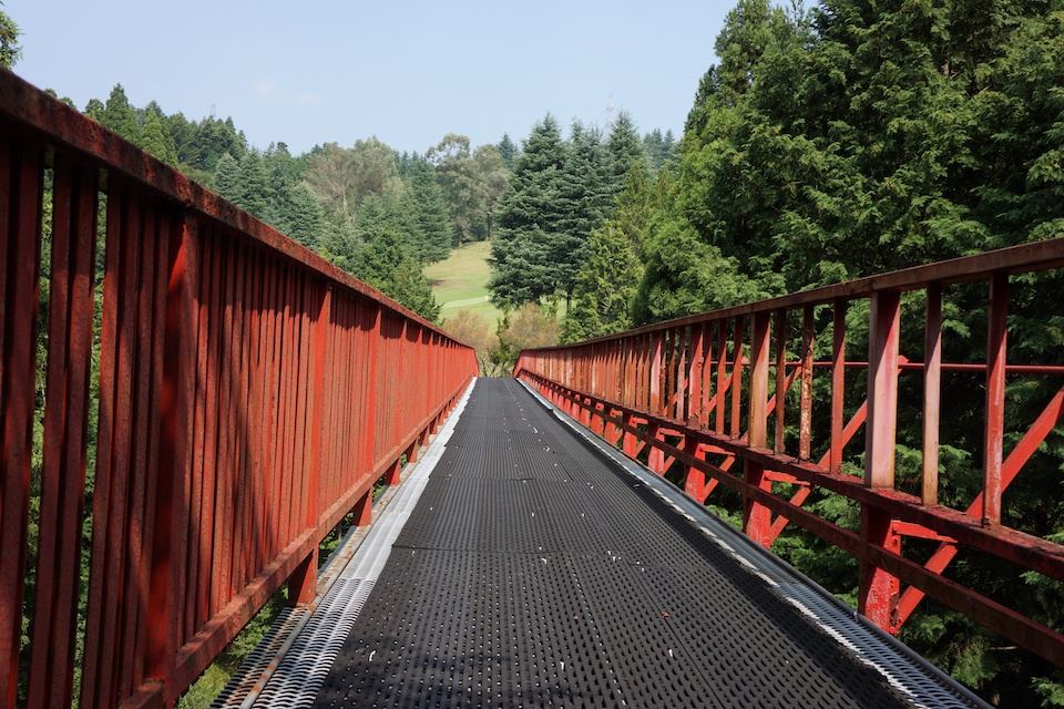 Crossing the bridge