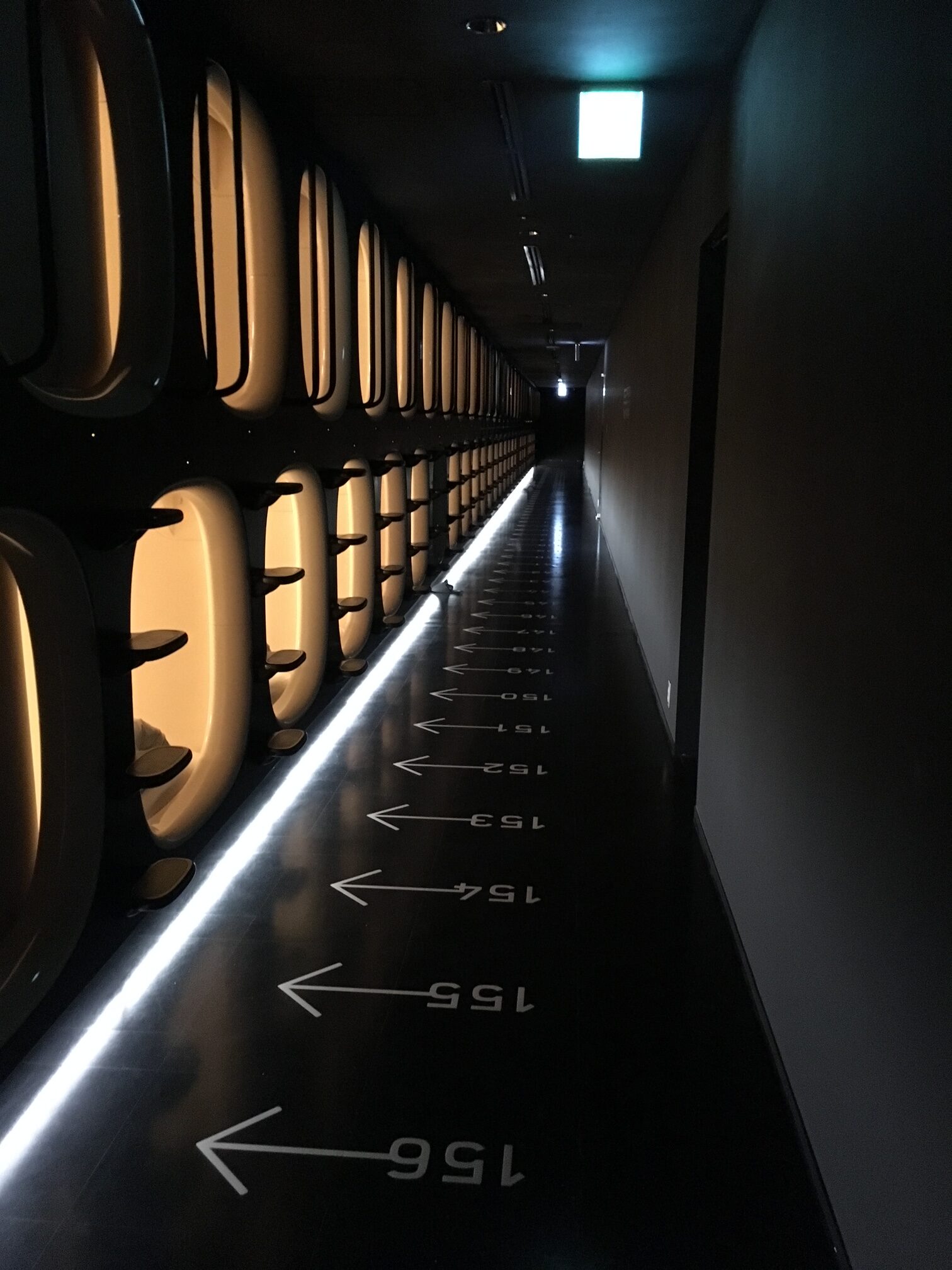 Capsule Hotel rest at Narita Airport